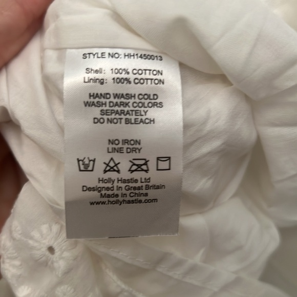 Hollie Hastie Clara Smocked Floral Embroidered Cotton Girls Dress. Sizes 8 - Picture 4 of 8